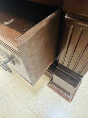 Carved Bookcase Armoire 53x18x100