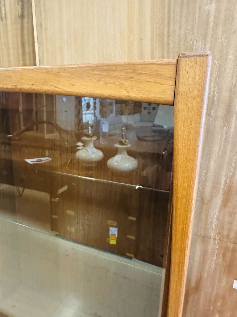 Danish Mid Century Teak Buffet and Hutch 73x20x62