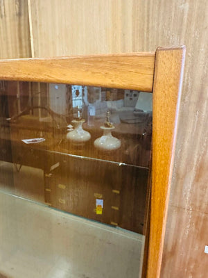 Danish Mid Century Teak Buffet and Hutch 73x20x62