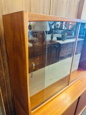 Danish Mid Century Teak Buffet and Hutch 73x20x62