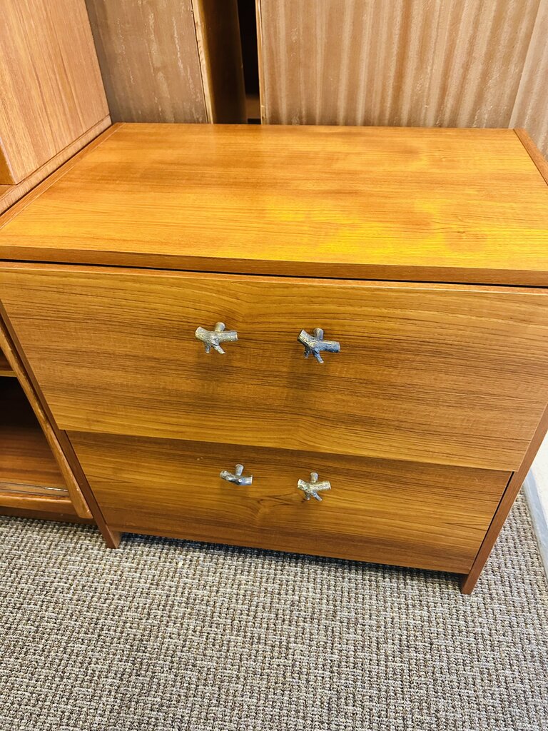 Teak Filing Cabinet 30x20x29