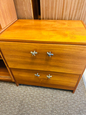 Teak Filing Cabinet 30x20x29