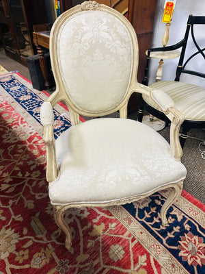 French Provincial Armchair Upholstered