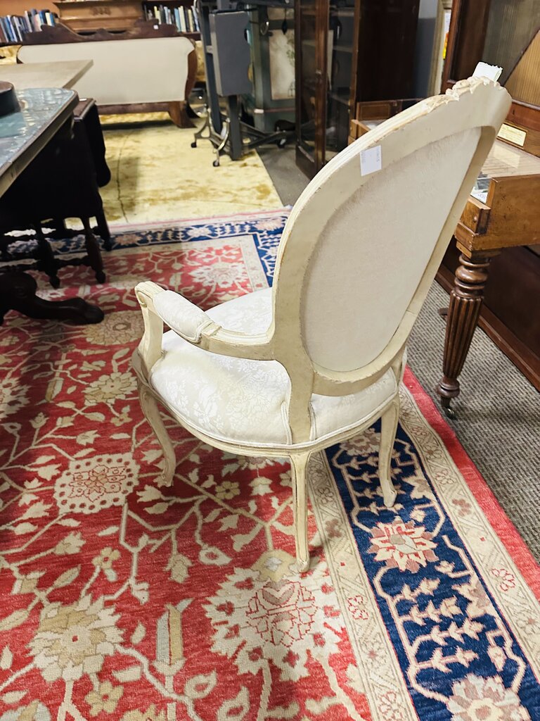 French Provincial Armchair Upholstered