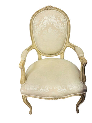 French Provincial Armchair Upholstered
