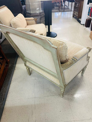 French Square Back Armchairs (pair)