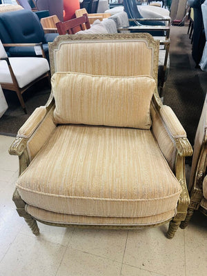 French Square Back Armchairs Pair