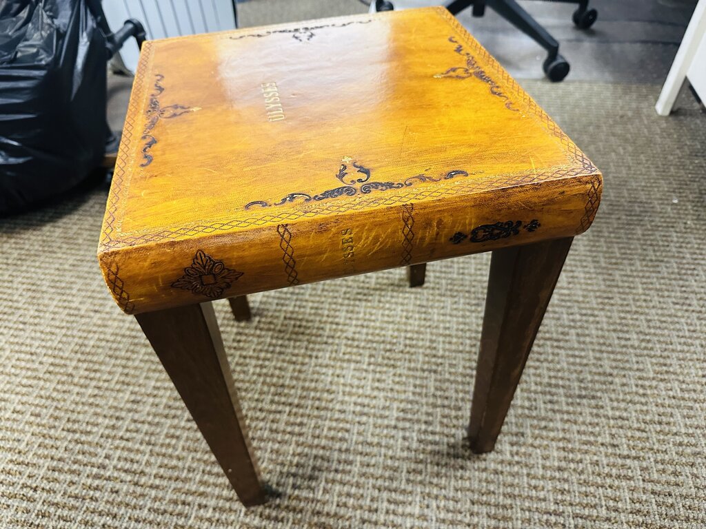 Faux Book Side Table 13x13x18