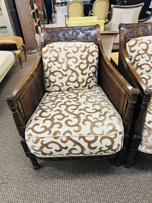 Edwardian Lounge Chairs Pair