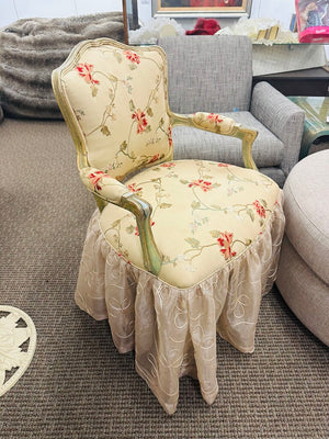 French Chair With Ruffled Skirt