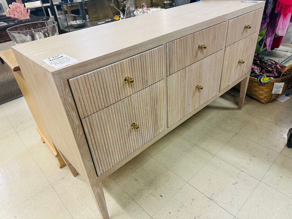 Palmer Classic Large Solid Oak Sturdy Sideboard 58-Inch