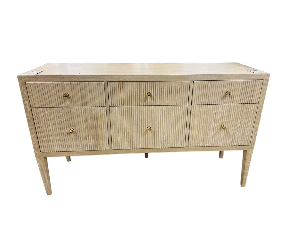 Palmer Classic Large Solid Oak Sturdy Sideboard 58-Inch