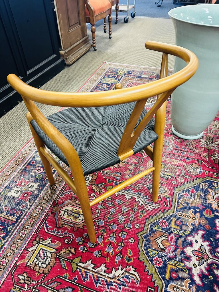 Set of Four Wooden Wishbone Chairs