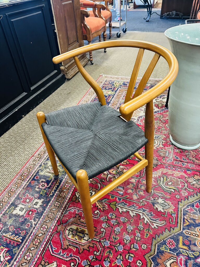 Set of Four Wooden Wishbone Chairs