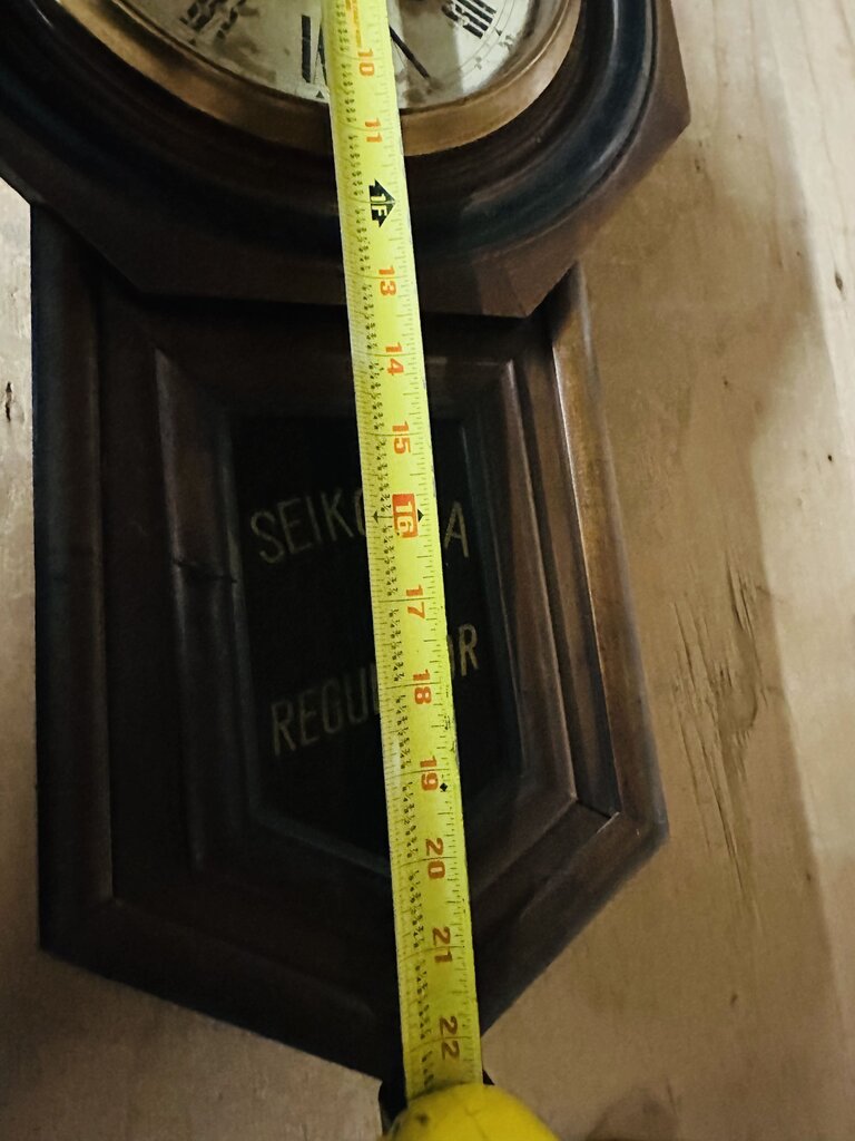 Seikosha Regulator Wall Clock 22-Inch High