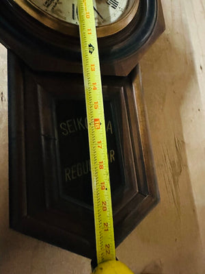 Seikosha Regulator Wall Clock 22-Inch High