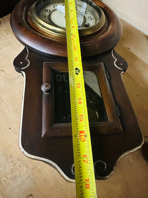 Vintage Wall, Clock 18" H