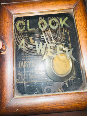 Vintage Wall, Clock 18" H