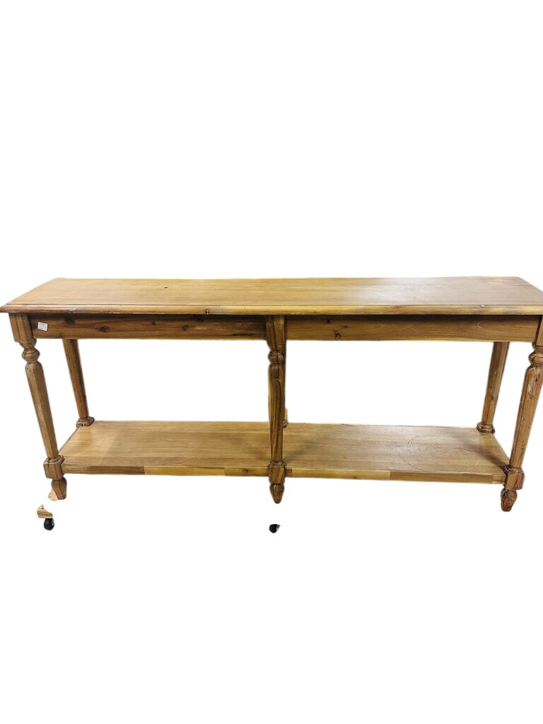 Wooden Console Table Two Drawers