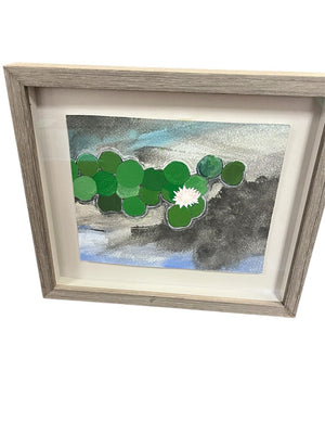 Matt Wilson Villa Pond Watercolor & Acrylic 2023 10.5x12.5