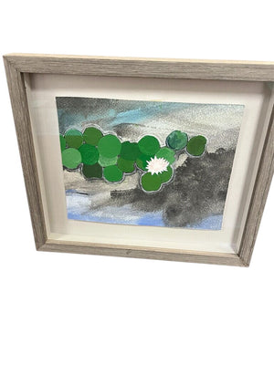 Matt Wilson Villa Pond Watercolor & Acrylic 2023 10.5x12.5