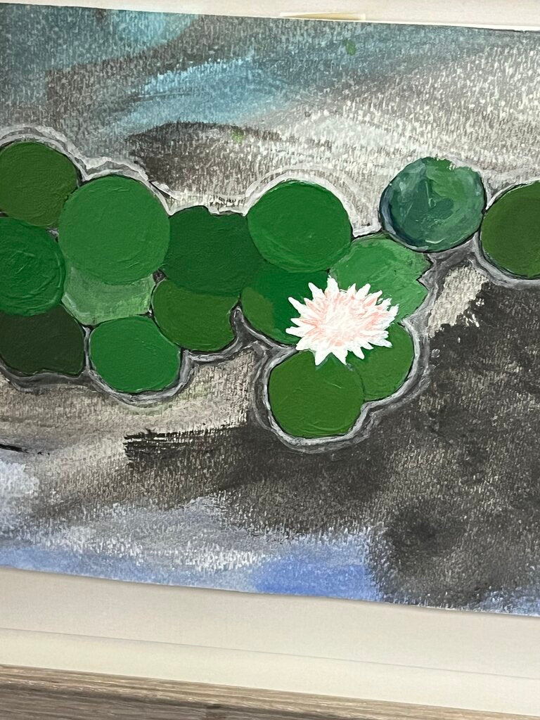 Matt Wilson Villa Pond Watercolor & Acrylic 2023 10.5x12.5