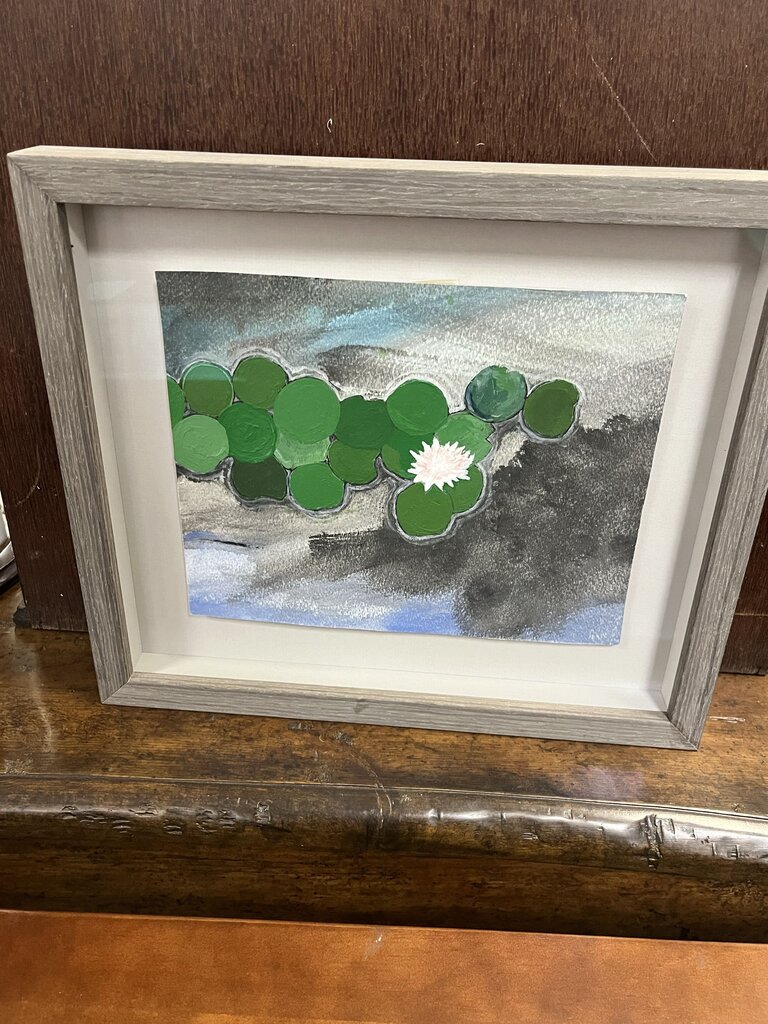 Matt Wilson Villa Pond Watercolor & Acrylic 2023 10.5x12.5