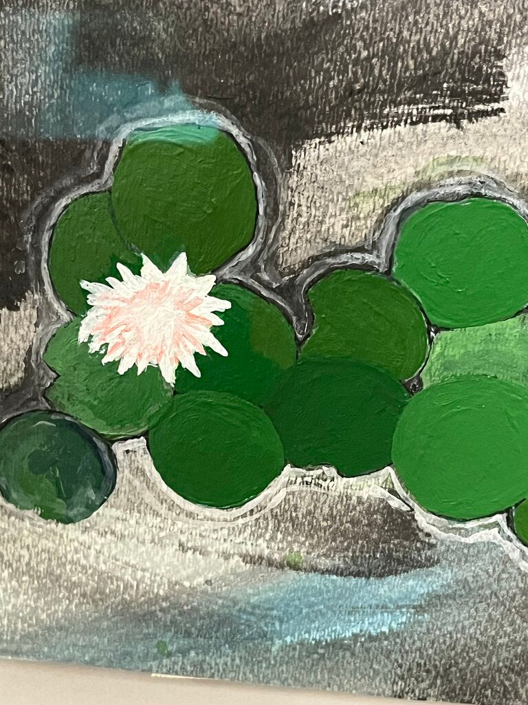 Matt Wilson Villa Pond Watercolor & Acrylic 2023 10.5x12.5