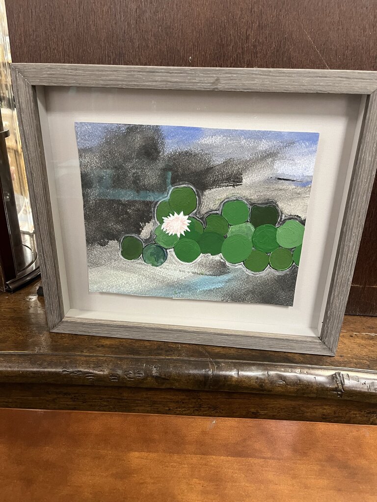 Matt Wilson Villa Pond Watercolor & Acrylic 2023 10.5x12.5