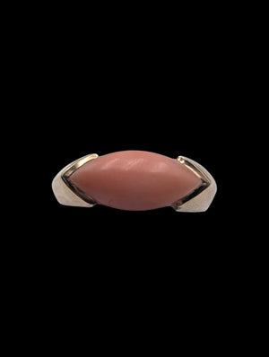 Ring 14k Yellow Gold w/ Coral