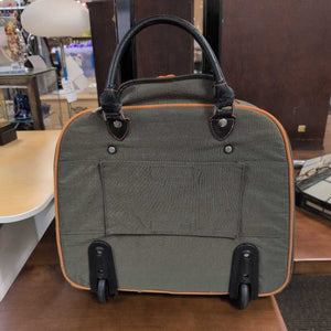 Baggallini Travel Bag Luggage Rolling Carry On-Olive & Rust