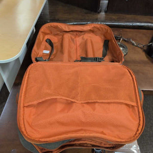 Baggallini Travel Bag Luggage Rolling Carry On-Olive & Rust