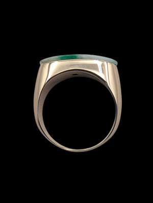 Ring 14k Yellow Gold w/ Jade (Large)