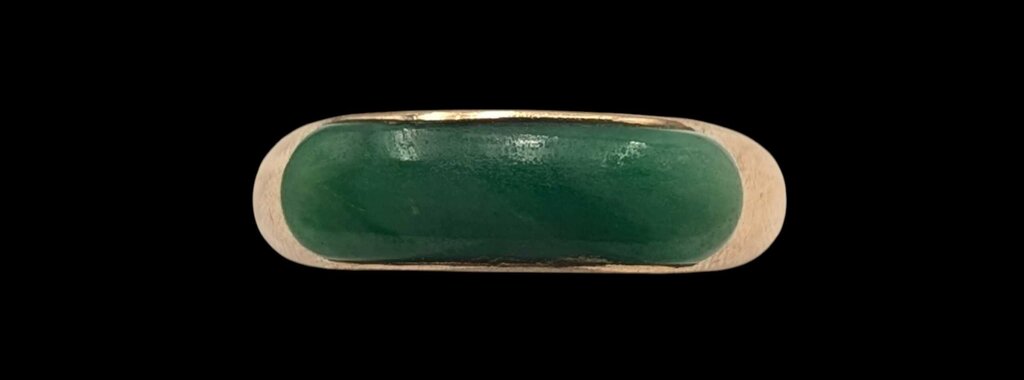 Ring 14k Yellow Gold w/ Jade (Small)