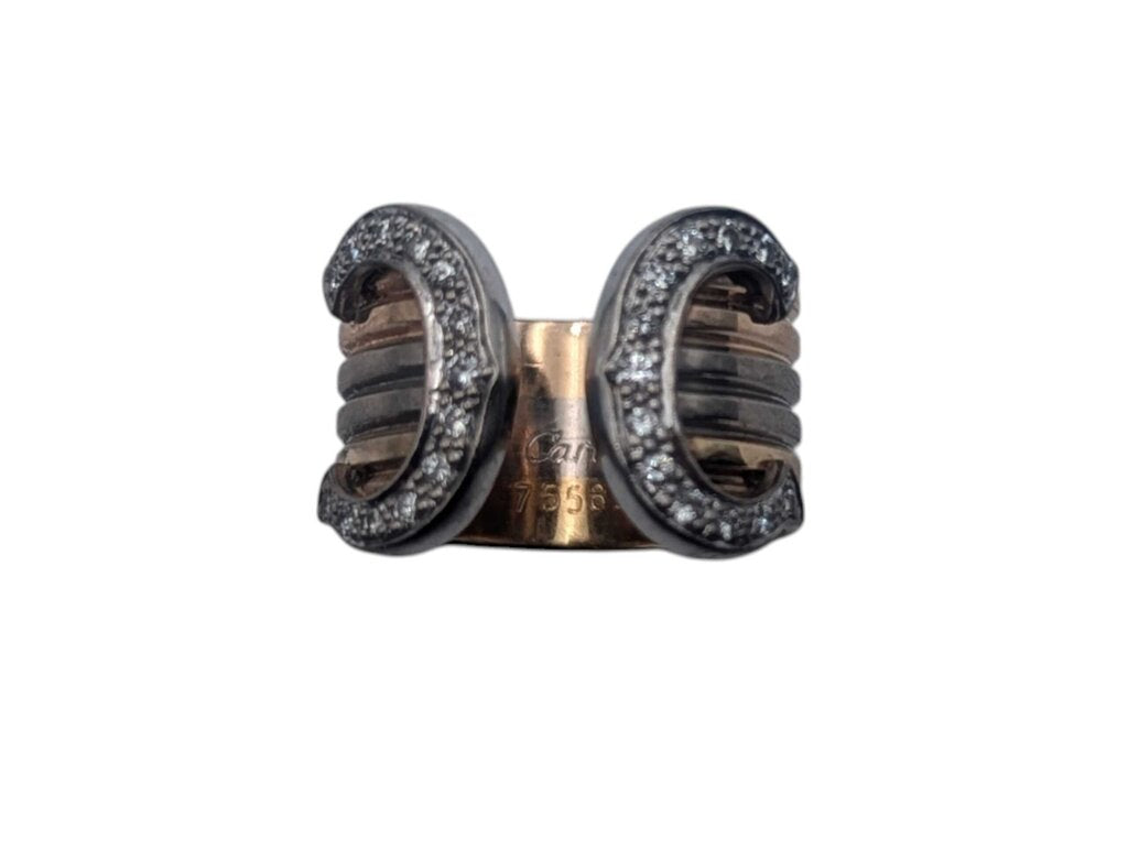 Ring CARTIER 18k Tri-Color w/ Diamonds
