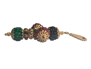 Pendant 14k Cross w/ Sapphires, Rubies, Emeralds