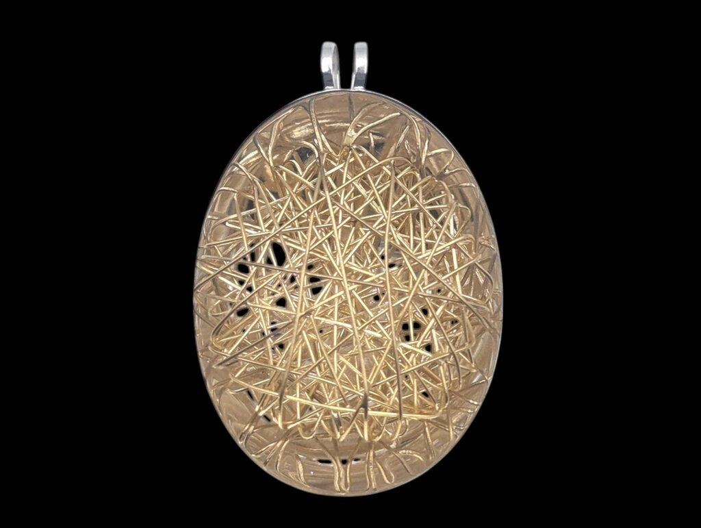 Pendant 18k Yellow & White Gold (Large Webbing)