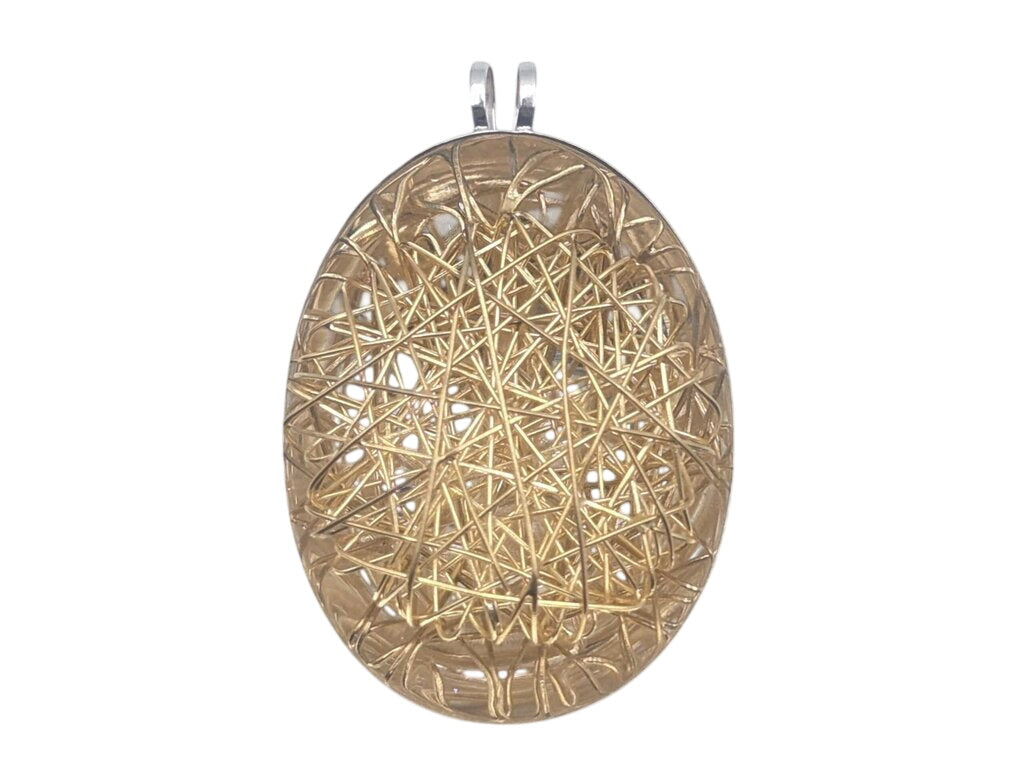 Pendant 18k Yellow & White Gold (Large Webbing)