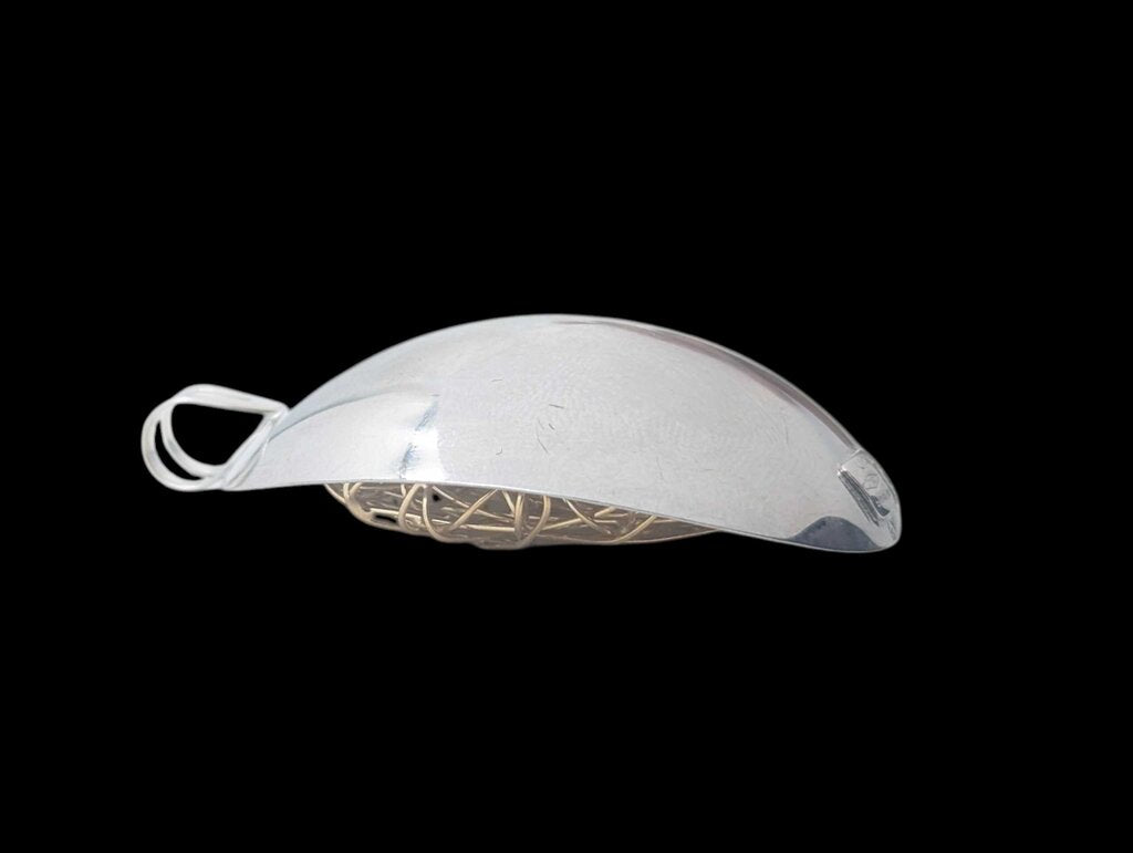 Pendant 18k Yellow & White Gold (Large Webbing)