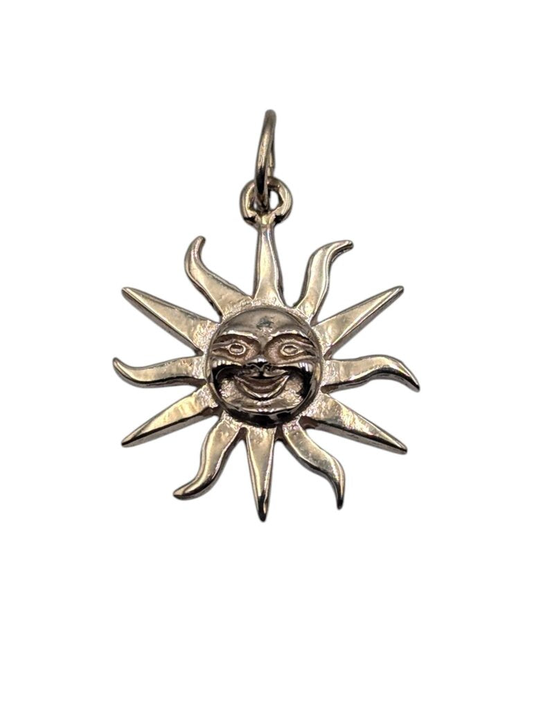 Pendant 14k Yellow Gold Sun w/ Face
