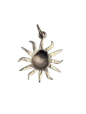Pendant 14k Yellow Gold Sun w/ Face