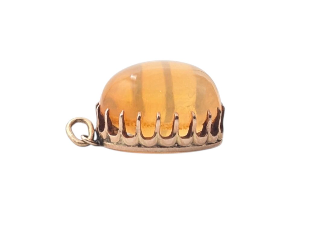 Pendant 10k Yellow Gold Jelly Opal (Large Cabochon)