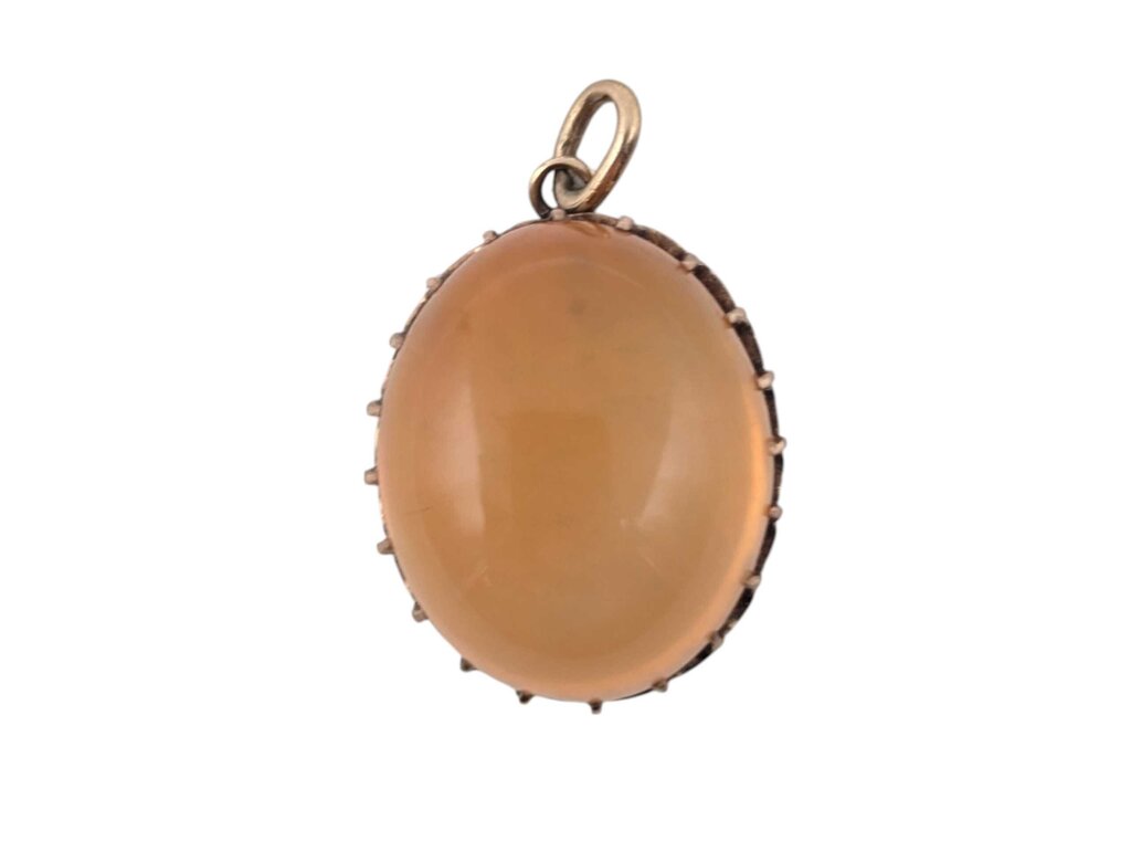Pendant 10k Yellow Gold Jelly Opal (Large Cabochon)