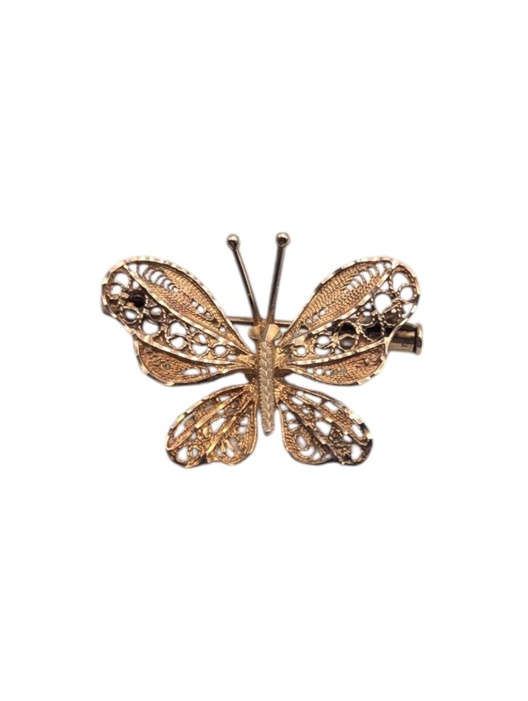 Pin 10k Yellow Gold Butterfly