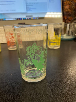 Vintage Welch's Flinstones Jelly Glasses 7 (1 Cracked)