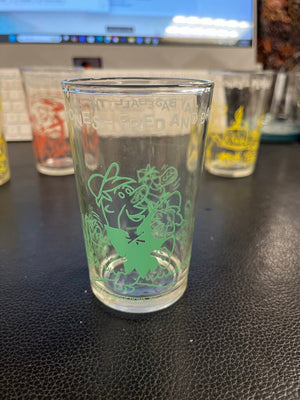 Vintage Welch's Flinstones Jelly Glasses 7 (1 Cracked)