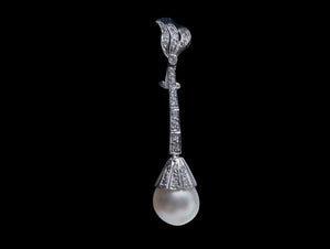 Earrings Hanging AG, AU, PD, CU w/ Pearls & Diamonds