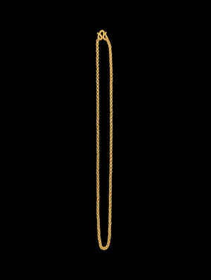 Necklace 23k Yellow Gold Round Link