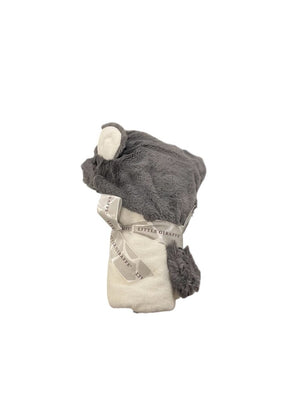 Little Giraffe Hooded Towel Silver NEW WITH TAG
