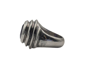 Ring Sterling Silver w/ Amethyst LARGE